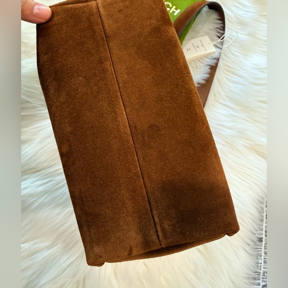 💯 Tory Burch Small Romy Suede Hobo - Picture 8 of 11